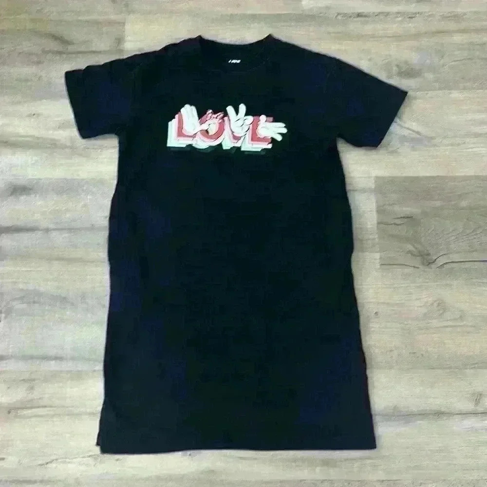 Uniqlo x Ambush Disney Love Minnie Mouse dress size 7/8 girls midi length